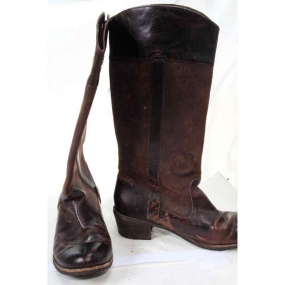 UGG cassis western boots leather distressed pull on womens sz 6 - Picture 4 of 10